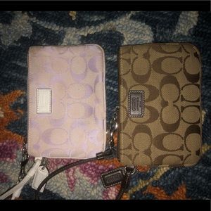 Vintage coach wristlets